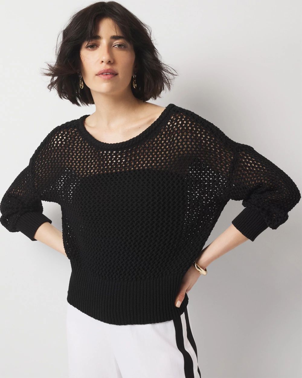 Y's PLAIN STITCH RANDOM TUCK PULLOVER 黒2 cn57010774.jpg